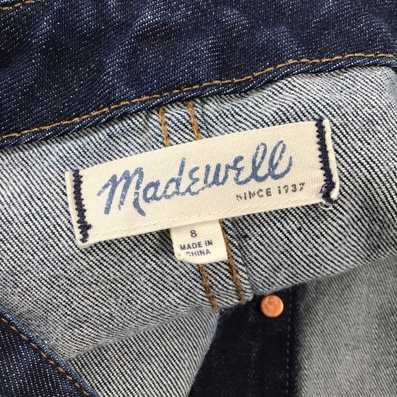 Madewell Denim Jumper Dress  Button Down Oveall - Picture 6 of 8